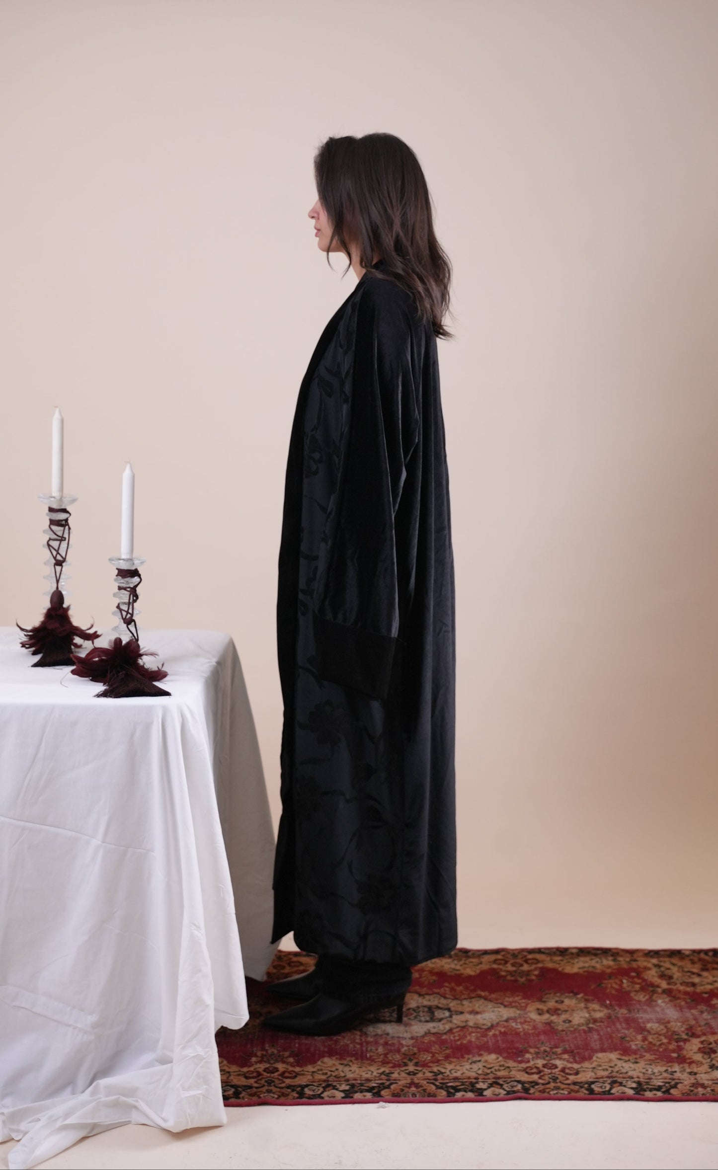 BLACK RIBBON KAFTAN