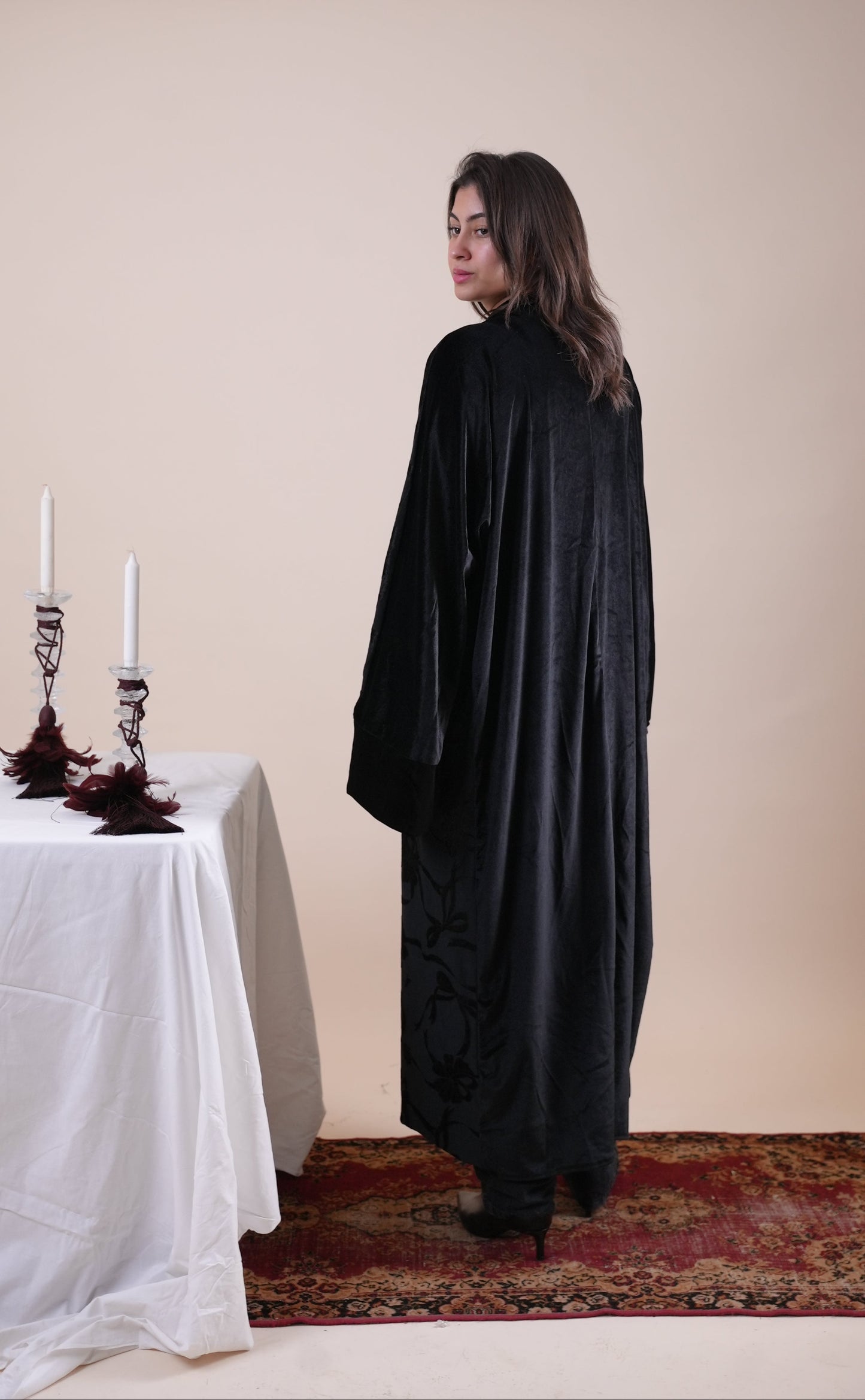 BLACK RIBBON KAFTAN