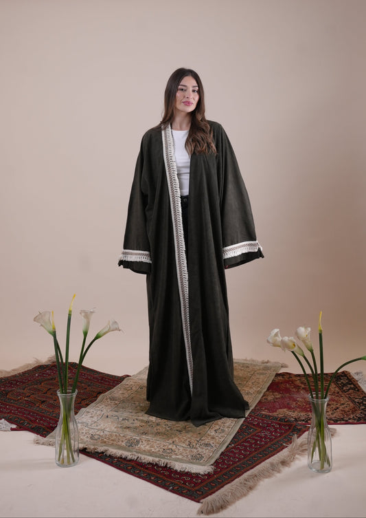 VELVET GREEN KAFTAN