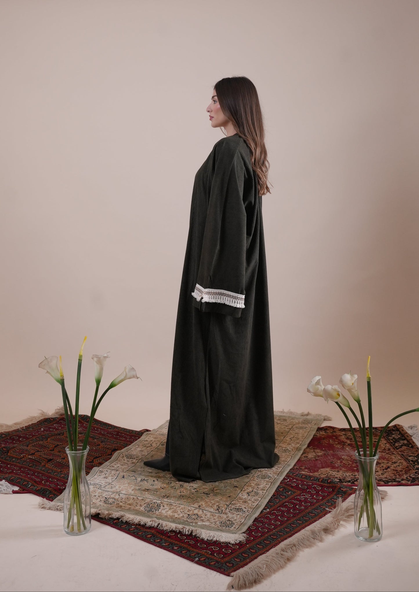 VELVET GREEN KAFTAN