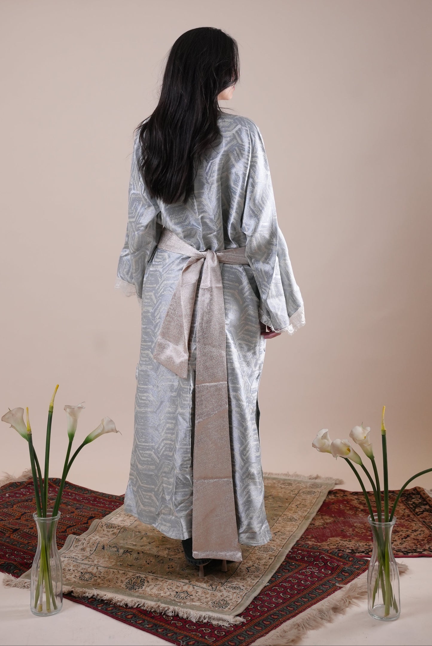 PATTERNED LACE KAFTAN