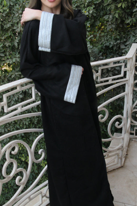 BLACK SUEDE KAFTAN